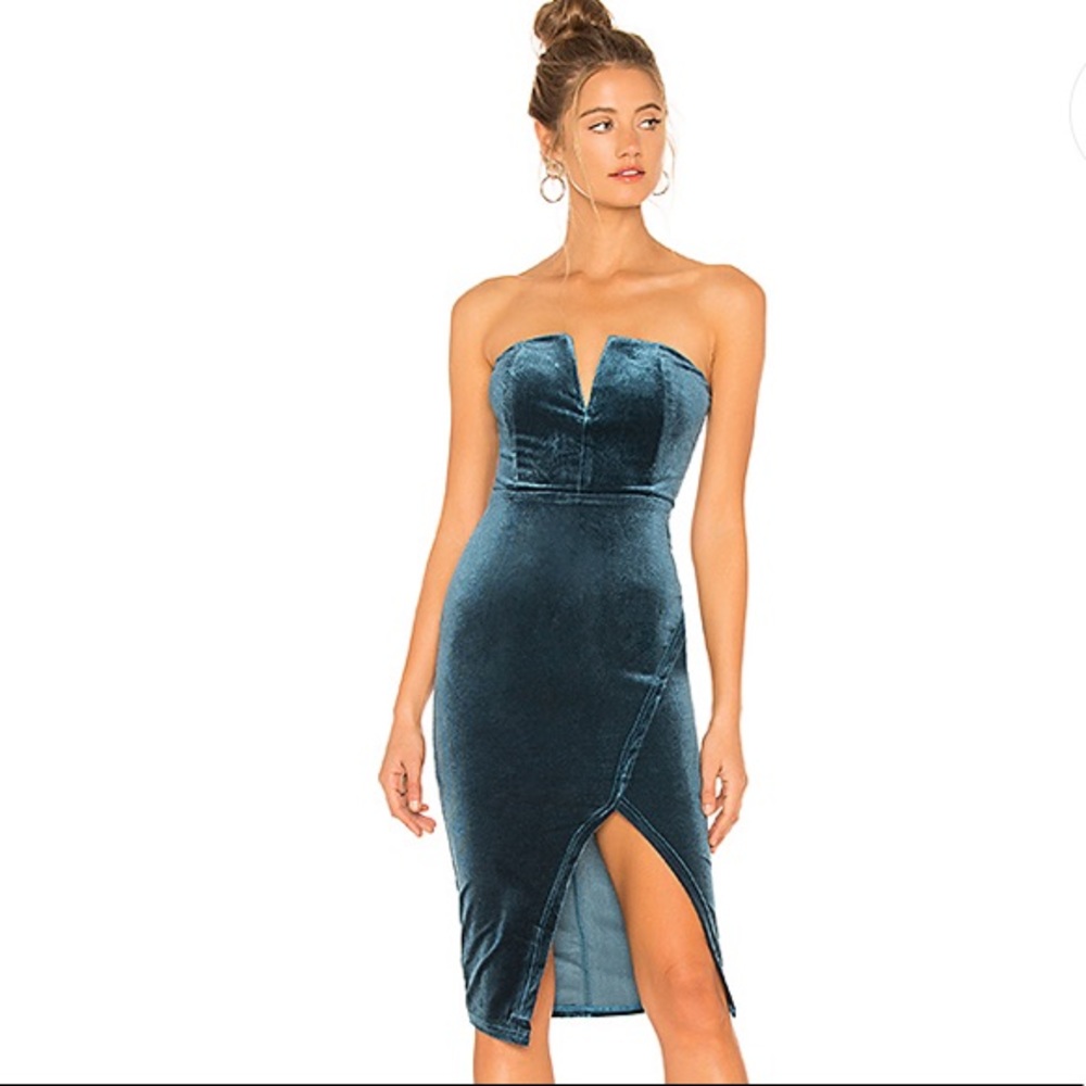 REVOLVE Beatrice Velvet Tube Dress